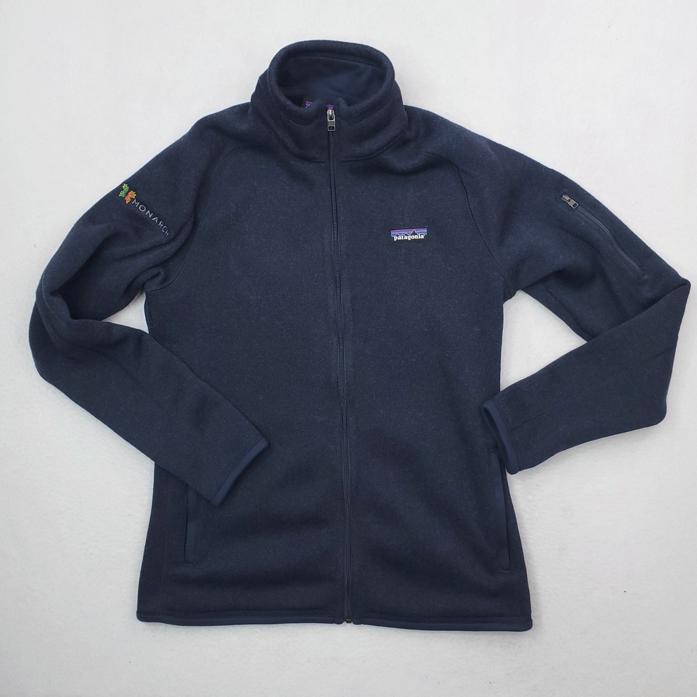 Patagonia Better Sweater Jacket Womens Small Blue Fleece Embroidered Outdoor